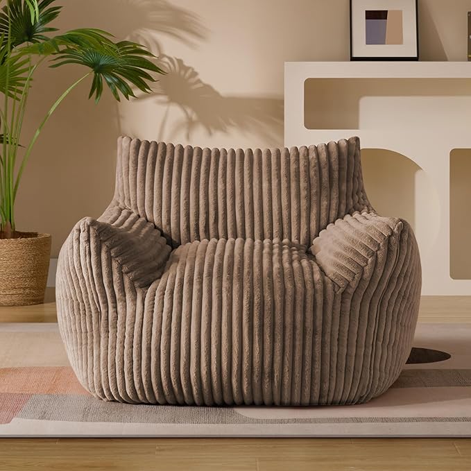 Giant Plush Bean Bag Chair for Adults by Gericco