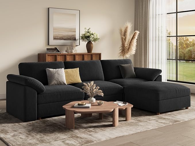 EASE MOOSE Oversized Modular Sectional Sofa, Modern Luxury Large L Shape - Image 3