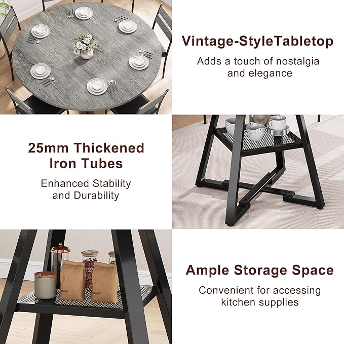 Jocoevol 51" Round Dining Table - Image 6