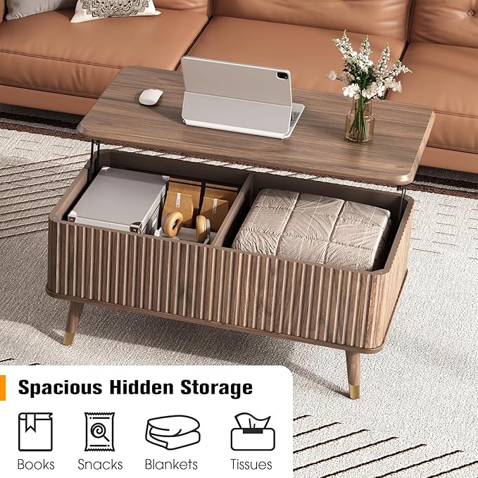 SULIVES Lift Top Coffee Table - Image 3