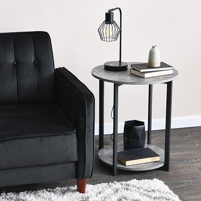 Household Essentials Jamestown Round Side End Table - Image 7