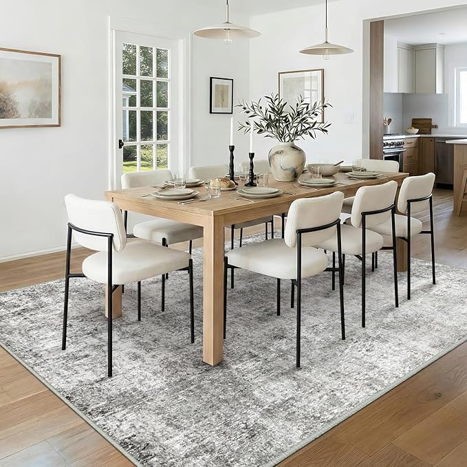 RELEANY Washable Area Rugs 10'x14 Non-Slip Modern Abstract Soft - Image 3