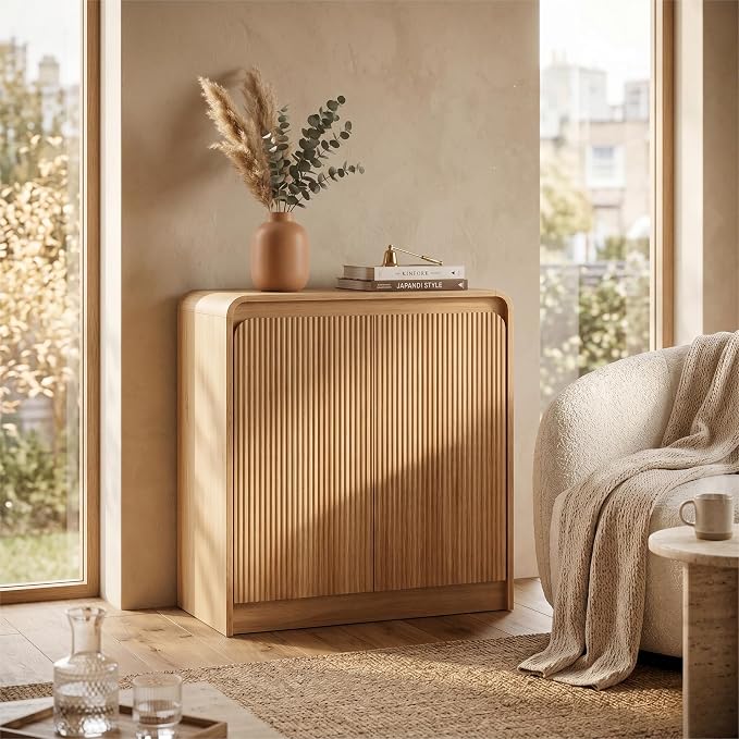 FURSUN Modern Fluted Sideboard - Image 4