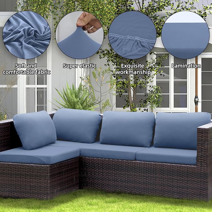 Outdoor Cushion Covers Set, Replacement - Image 3