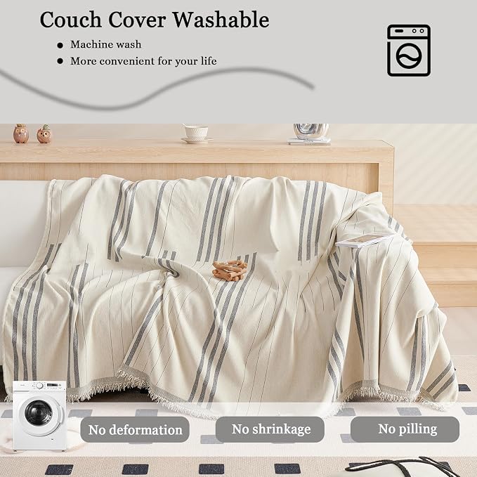 DREAMINGO Couch Cover Reversible Chenille Furniture Protector Sofa Covers - Image 7
