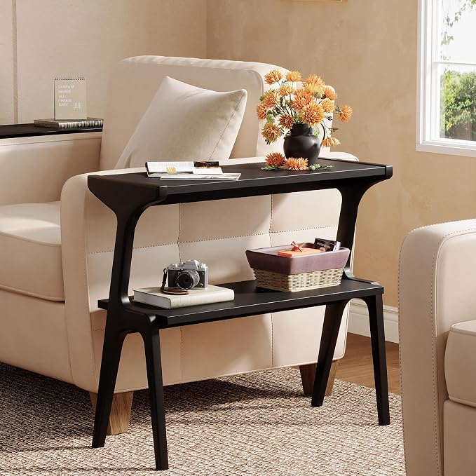 Solid Wood End Table, 2-Tier Side Table - Image 5