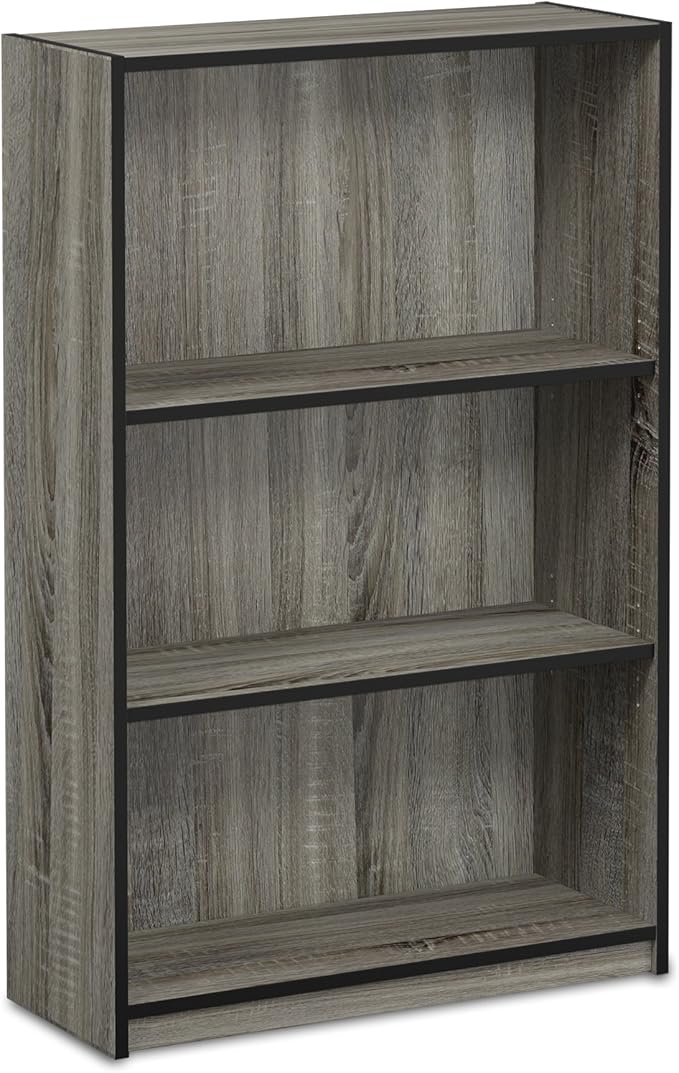 Furinno Jaya Book Shelf, 3-Tier Bookshelf, Standing Bookcase by Furinno-FitsYourSpaceFitsYourBudget