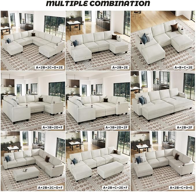 Belffin Standard Ottoman with Storage - Image 6
