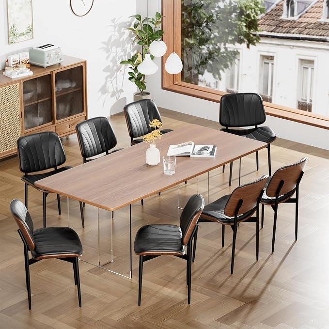 YaFiti Dining Chairs Set of 6, Dining Room and Kitchen Chairs, Mid Century - Image 7