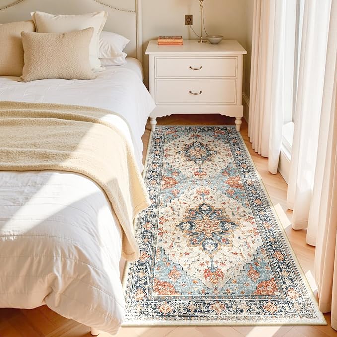 RELEANY Area Rugs 3'x7' Runner Rug Non Slip Washable - Image 2