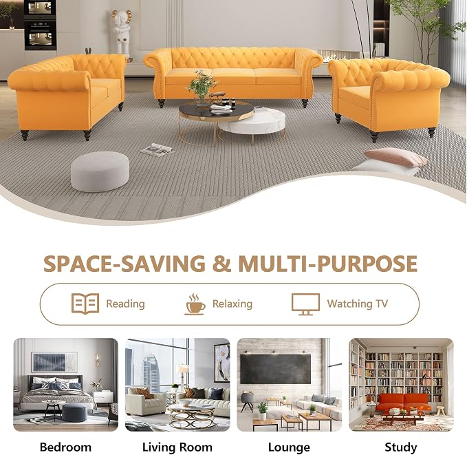 AVZEAR Living Room Accent Chair, Upholstered Sofa Chair Single Sofa Chair - Image 8
