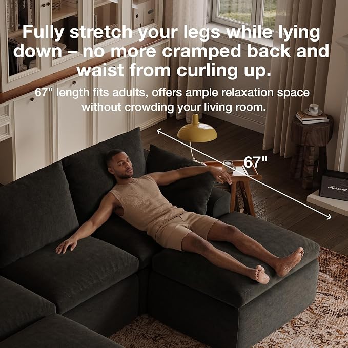 Novilla Modular Cloud Couch, Modern Sectional Sofa - Image 13