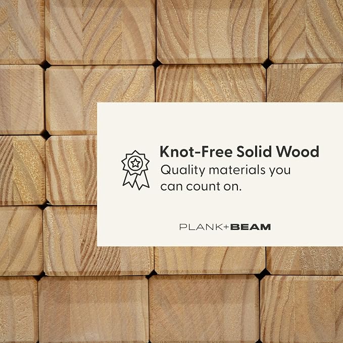 Plank+Beam 72 Inch Farmhouse Dining Table, Solid Wood Rustic Kitchen Table - Image 8