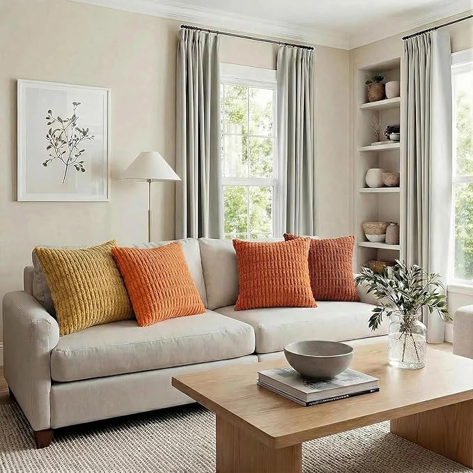 Fancy Homi 4 Packs Decorative Throw Pillow Covers - Image 6