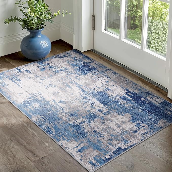 RELEANY Washable Area Rugs 2'x3' Non-Slip Modern Abstract Soft - Image 9