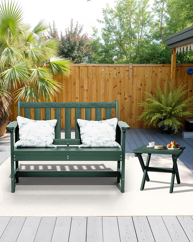 SERWALL Folding Outdoor Side Table Set of 4, Small Adirondack Side Table - Image 10