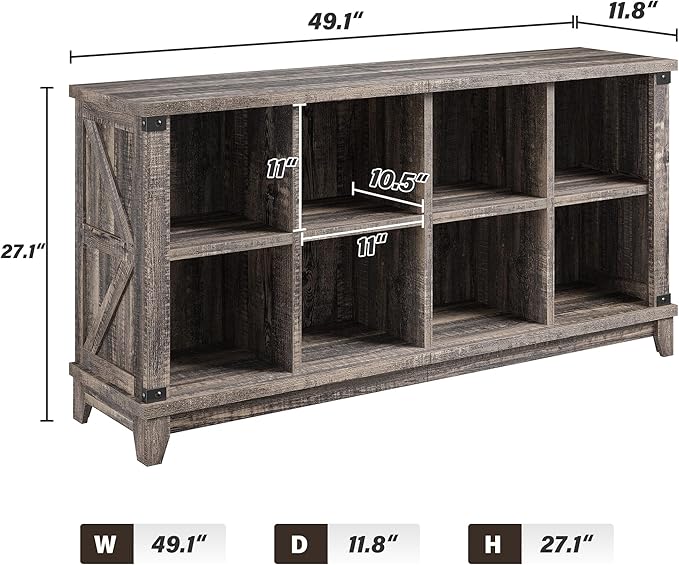 EnHomee 8 Cube Storage Organizer and Shelves, Cube Shelf Bookshelf - Image 3