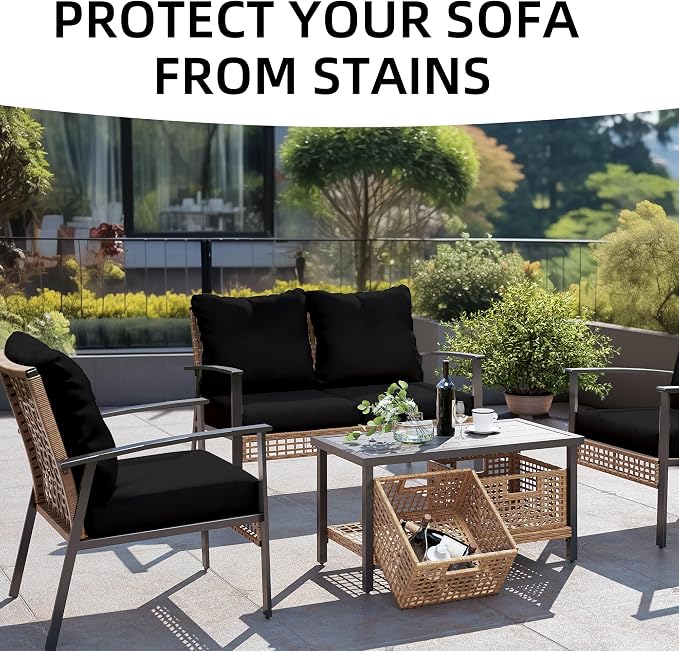 Outdoor Cushion Covers Set, Replacement - Image 3