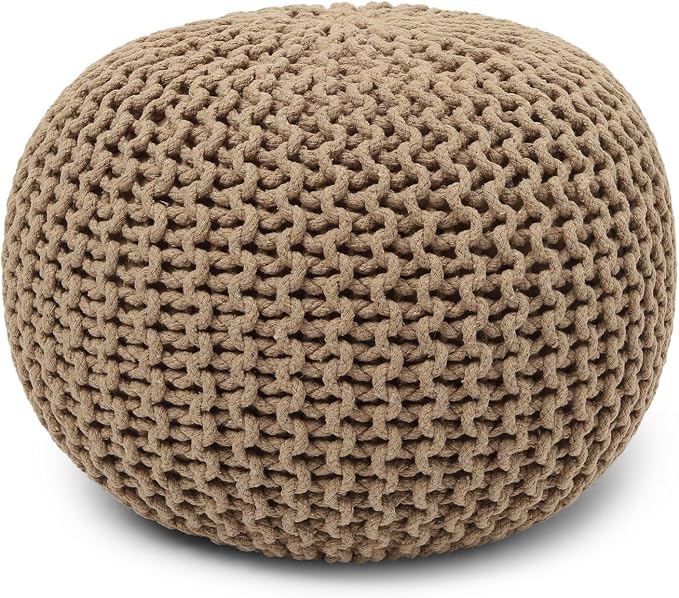 REDEARTH Round Pouf Ottoman - Image 4