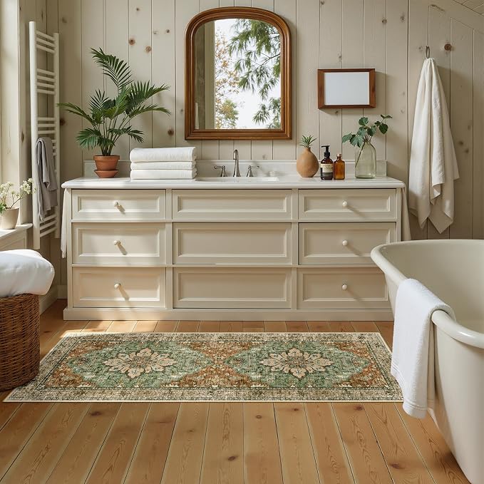 RELEANY Area Rugs 2'x6' Runner Rug Non Slip Washable - Image 4