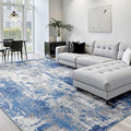 RELEANY Washable Area Rugs 9'x12' Non-Slip Modern Abstract Soft by RELEANY