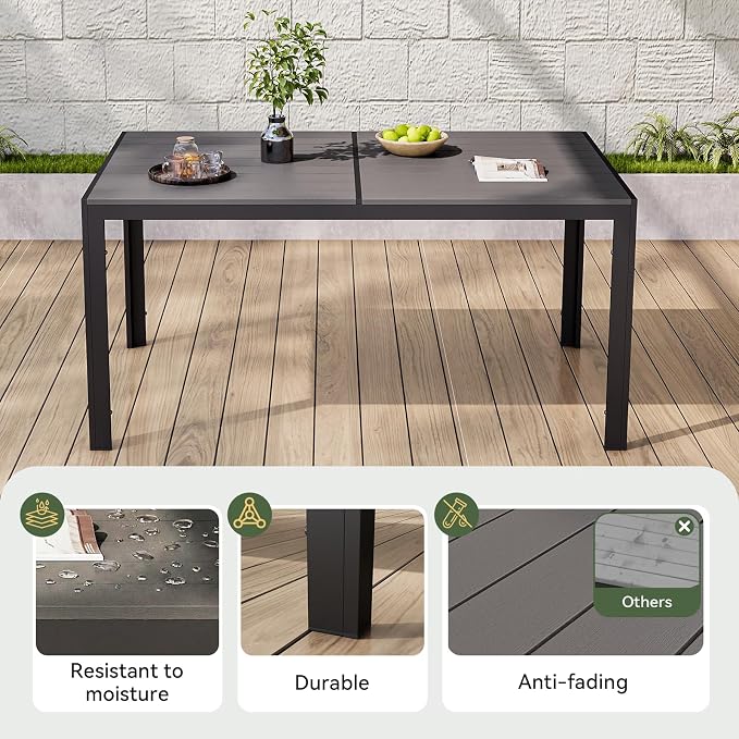 Aoxun 7-Piece Patio Table and Chairs Set - Image 5