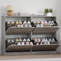 BORNOON Shoe Cabinet with 4 Flip Drawers, Narrow Hidden Shoe Storage Cabinet by BORNOON