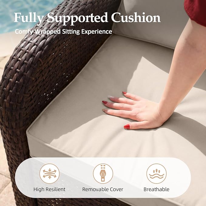 UPHA 7 Pieces Patio Furniture Set - Image 9