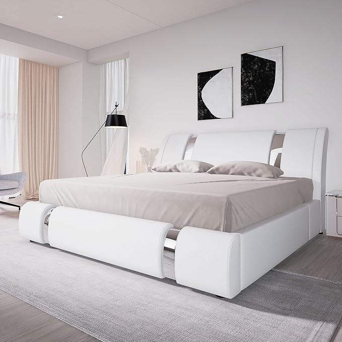 Allewie Queen Size Platform Bed Frame by Allewie