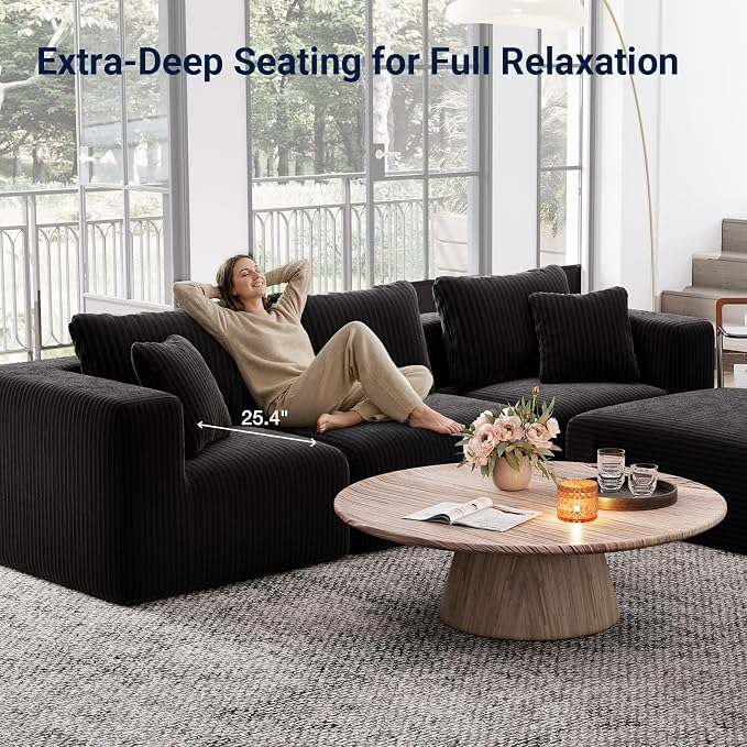 Avenco 71” 2-Seater Modular Loveseat Sofa Couch, Individually Wrapped Coil - Image 7
