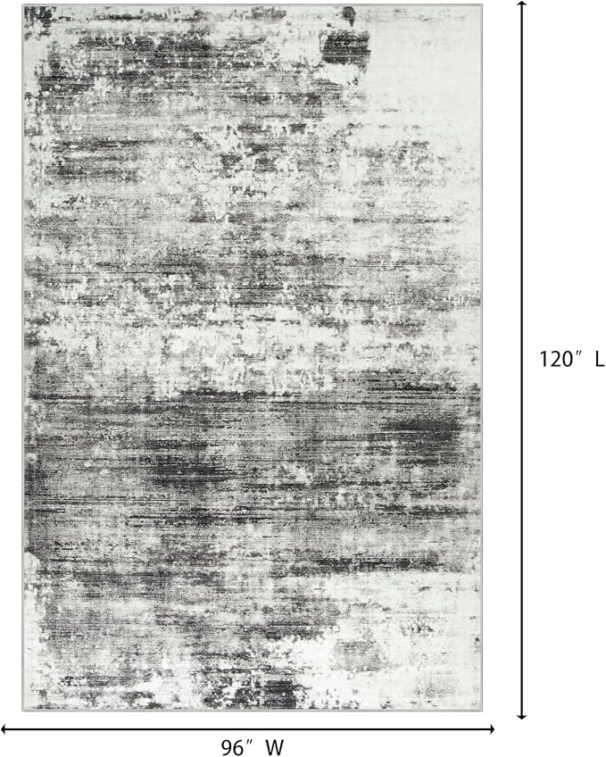 8x10 Area Rugs Washable Rug: Large Modern Abstract Living Room Rug Soft - Image 2