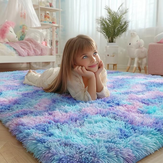 PAGISOFE Adorable Rainbow Mermaid Rugs - Image 2
