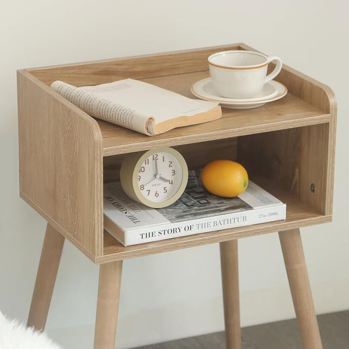 MaxSmeo End Tables Set of 2, Mid Century Modern Side Table Bedroom - Image 6