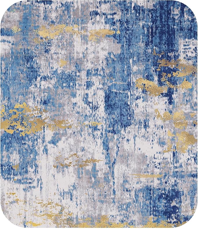 RELEANY Washable Area Rugs 6'x8' Non-Slip Modern Abstract Soft - Image 9