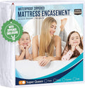 Utopia Bedding Mattress Protector Zippered Super Queen Size, 100% Waterproof by UTOPIABEDDING