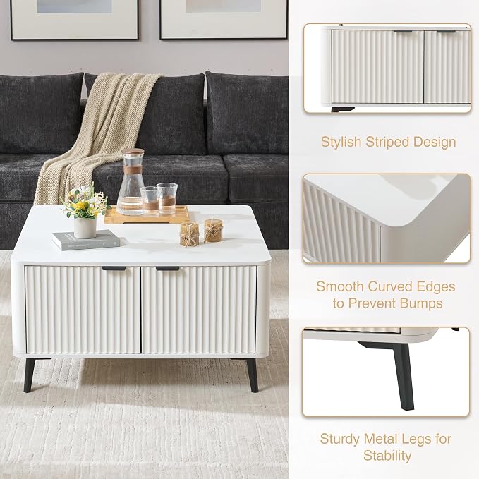 35.4" Lift Top Coffee Table - Image 5