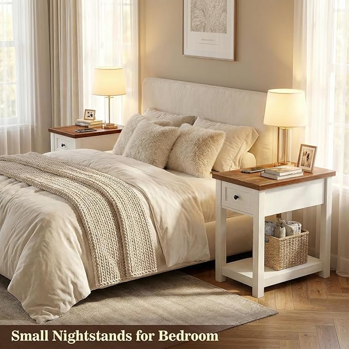 Narrow End Table Set of 2 with Charging Station - Image 6