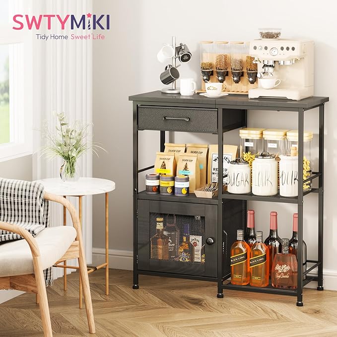 SWTYMIKI Coffee Bar Cabinet for Home - Image 3