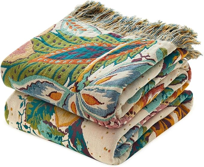 LUTBM Boho Throw Blanket for Couch Sofa Chair Cotton Summer Blankets for by LUTBMFindYourFreeSpiritatHome