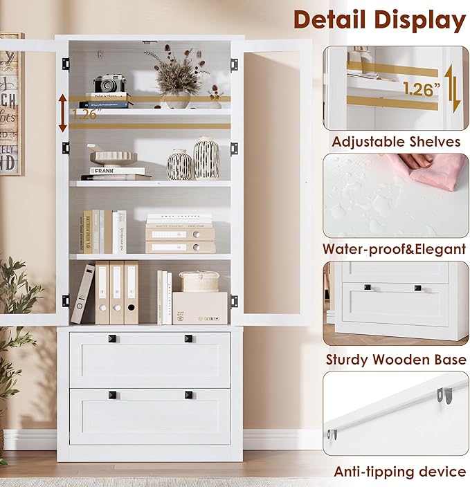 71" Tall Kitchen Pantry Cabinet - Image 3