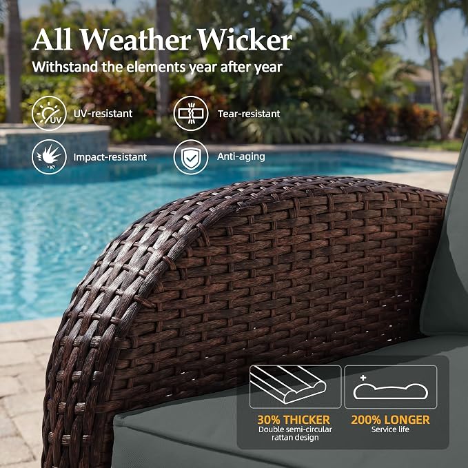 UPHA 7 Pieces Patio Furniture Set - Image 5