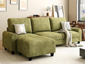 EASE MOOSE 100" Chenille L-Shaped Sectional Sofa, Modern Deep Seat Modular Couch by EASEMOOSE