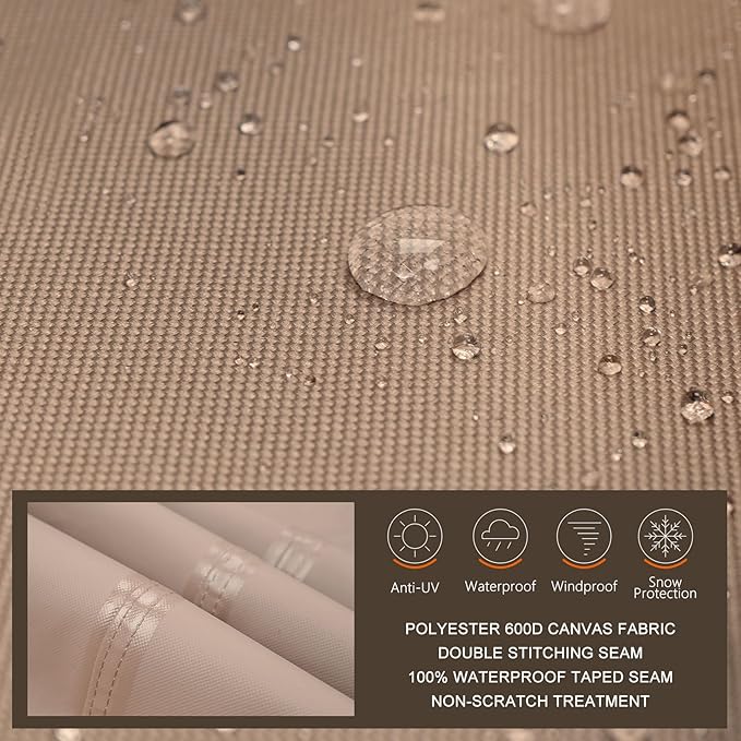 ULTCOVER Square Patio Heavy Duty Table Cover - Image 3