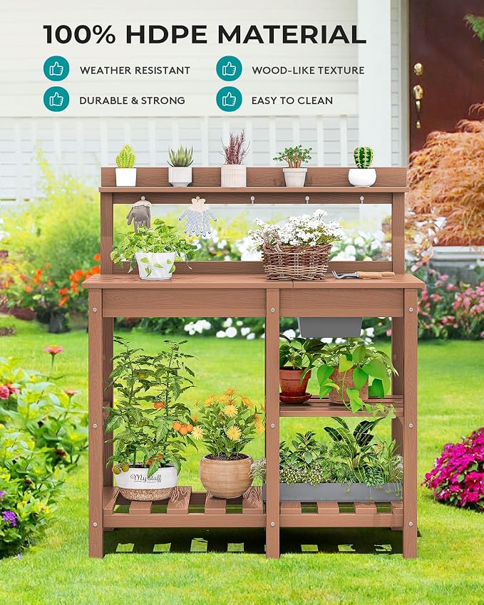 SERWALL Outdoor Potting Bench - Image 7