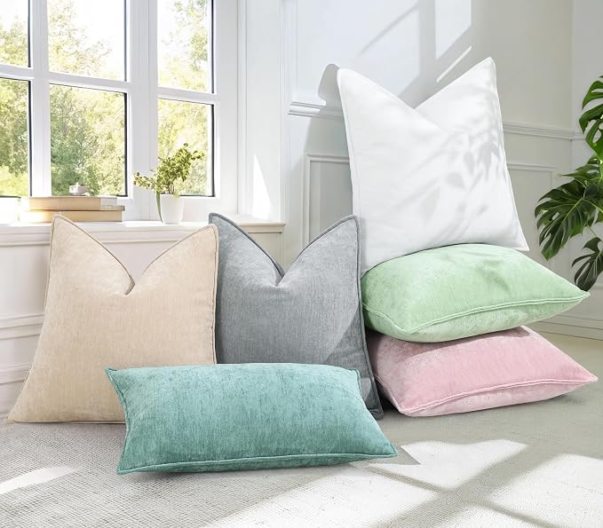 decorUhome Summer Couch Throw Pillow Covers 16x16 Set of 2, Decorative Soft - Image 6