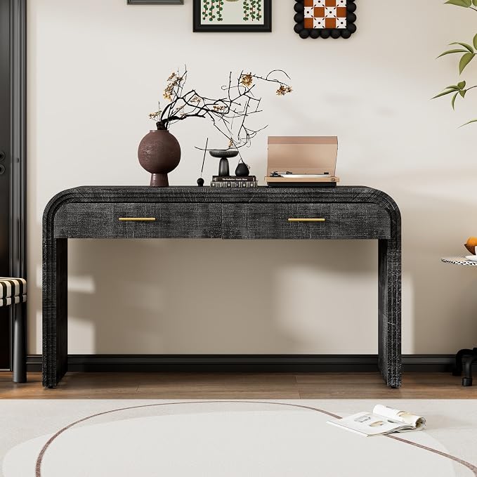 59'' Retro Console Table Sofa Table Entryway Table - Image 4