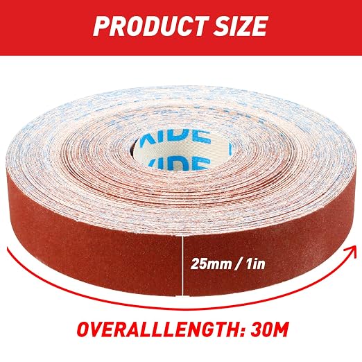 Emery Cloth Roll, 240 Grit Sandpaper Roll, Wet and Dry Emory Cloths - Image 5