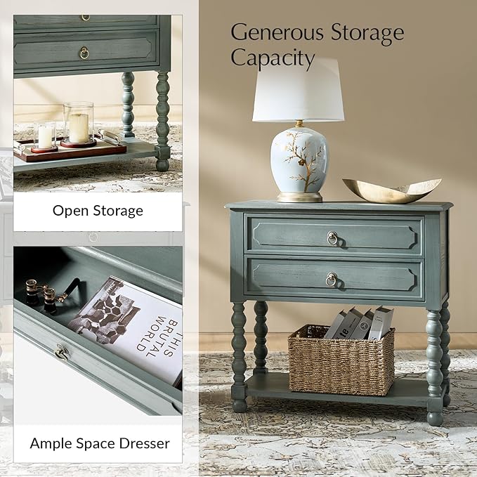 HULALA HOME Farmhouse Storage End Table - Image 4