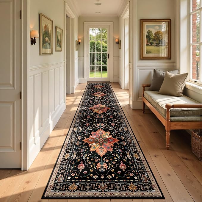 RELEANY Area Rugs 2'6"x14' Runner Rug Non Slip Washable by RELEANY
