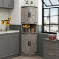 Vabches 64.8" Tall Farmhouse Corner Cabinet by Vabches